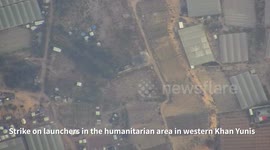 IDF struck Hamas rocket launchers located inside a humanitarian area in Khan Yunis