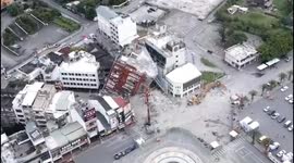 Drone footage from Hualien shows the severity of earthquake in Taiwan