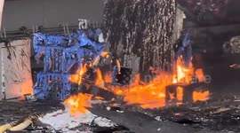 Massive fire breaks out at supermarket in southern India