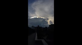 Mesmerizing cloud iridescence captured in Dhaka, Bangladesh