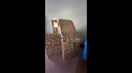 Adult-Sized House From Building Bricks