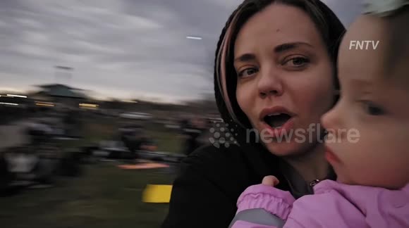 Baby And Crowds Cheer at Total Eclipse in Geneva New York