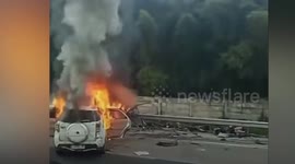 Highway crash kills 12, injures 2 in Indonesia