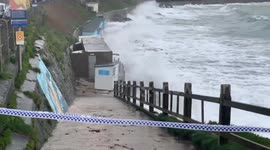 UK: Aftermath Of Storm Kathleen Brings High Winds And Waves To Coastal Areas 3