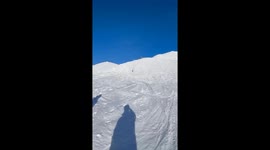 Skier's soaring stumble: high-flying mishap in Girdwood, Alaska
