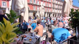 Manchester City fans takeover Spanish capital ahead of Champions League clash with Real Madrid