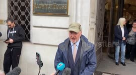 Former subpostmaster Alan Bates gives a statement as the Post Office Horizon Inquiry continues