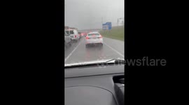 US: Thunderstorms Sweep Through Central Texas, Bringing Large Hail 2