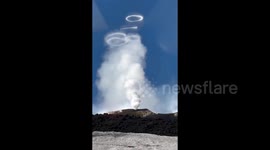 Mount Etna blows bizarre smoke rings in stunning phenomenon