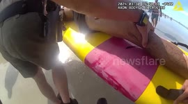 Heroic Efforts Save Unresponsive Swimmer in New Smyrna Beach, FL, USA Rescue