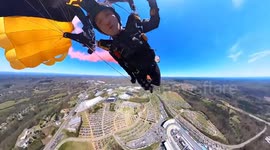Soldier Drops POW Flag into Martinsville Speedway Ahead of NASCAR Showdown in Orlando, FL, USA