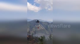 Guatemalan Air Force Fights Forest Fires with 24 Water Drops