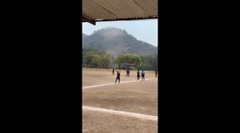 Powerful Dust Devil Interrupts Soccer Match