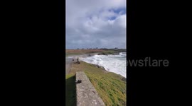 France: Storm Pierrick – Big Waves Hit Coast Of Brittany 2