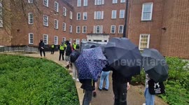 Pro choice protest of Manchester University Pro-life society meeting. Hosted by Madeline Page