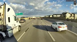 Moped Rider Leaves Crash Scene After Close Call With Semi