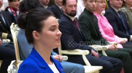 Belarus' first female astronaut awarded title of