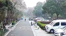 Quick-thinking Chinese security guard performs Heimlich manoeuvre to save choking toddler