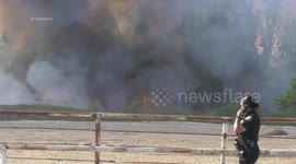 Eastvale Chandler Fire in Los Angeles, CA, USA