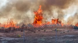 Eastvale Chandler Fire in Los Angeles, CA, USA 2