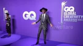 Shahidah Omar and J. B. Smoove attend Second Annual GQ Global Creativity Awards