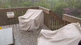 US: Fast-Moving Thunderstorm Brings Intense Hail To Cincinnati Metropolitan Area 2