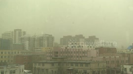 Strong dust storms hit Mongolia