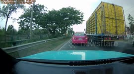 Crazed road rage driver attacks couple's windscreen with axe