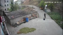 Curious child plays with a shovel resulting in self-inflicted pain