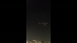 Eyewitness footage shows missiles and drones attack by Iran in Jerusa