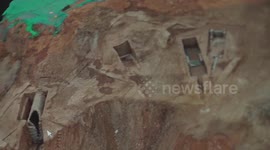Ancient noble tomb found in east China's Jiangsu
