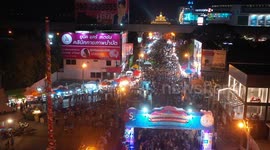 Thousands of locals join Songkran celebrations in northeast Thailand