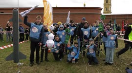 Russia's St. Petersburg marks Int'l Day of Human Space Flight with rocket model launch