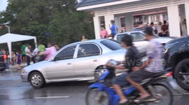 Thai people are extremely happy as the celebrate Thai New Year also known as Songkran festival.
