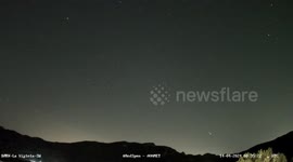 Magnificent Meteor Shower Illuminates Skies Over Granada and Jaen, Spain