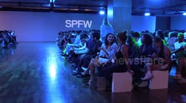 Dendezeiro fashion show at the 57th edition of Sao Paulo Fashion Week in Brazil
