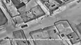 IDF strikes in the areas of Khiam and Kfarkela in Lebanon