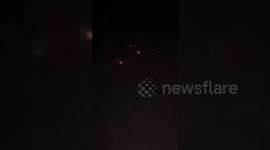 Palestinians in Bethlehem witness the arrival of the Iranian missiles toward Israel