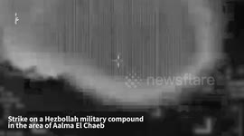 Strike on a Hezbollah military compound in the areas of Aalma El Chaeb and Tayr Harfa in Lebanon