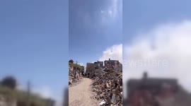 Israeli artillery shelling targets the northern areas of Nusseirat refugee camp in central Gaza