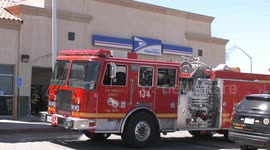 Lancaster Jeep Drives Through US Post Office in Los Angeles, CA, USA