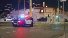 Lincoln Heights Barricaded Armed Robbery Suspect in Los Angeles, CA, USA
