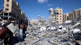 Palestinians return to their destroyed homes in Khan Yunis after the Israeli withdrawal