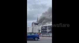 Denmark: Fire Engulfs Historic Old Stock Exchange In Copenhagen 4