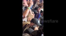 Taylor Swift and Travis Kelce spotted embracing and kissing at Coachella