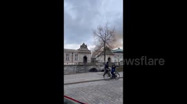 Denmark: Fire Engulfs Historic Old Stock Exchange In Copenhagen 7