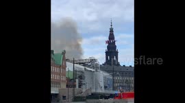 Denmark: Fire Engulfs Historic Old Stock Exchange In Copenhagen 6