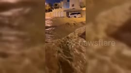 Cities of Bahrain were flooded by heavy rains
