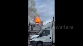 Denmark: Fire Engulfs Historic Old Stock Exchange In Copenhagen 9