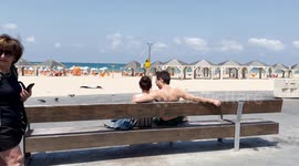 B-rolls and interviews with Tel Aviv local residents after Iran attack on Israel